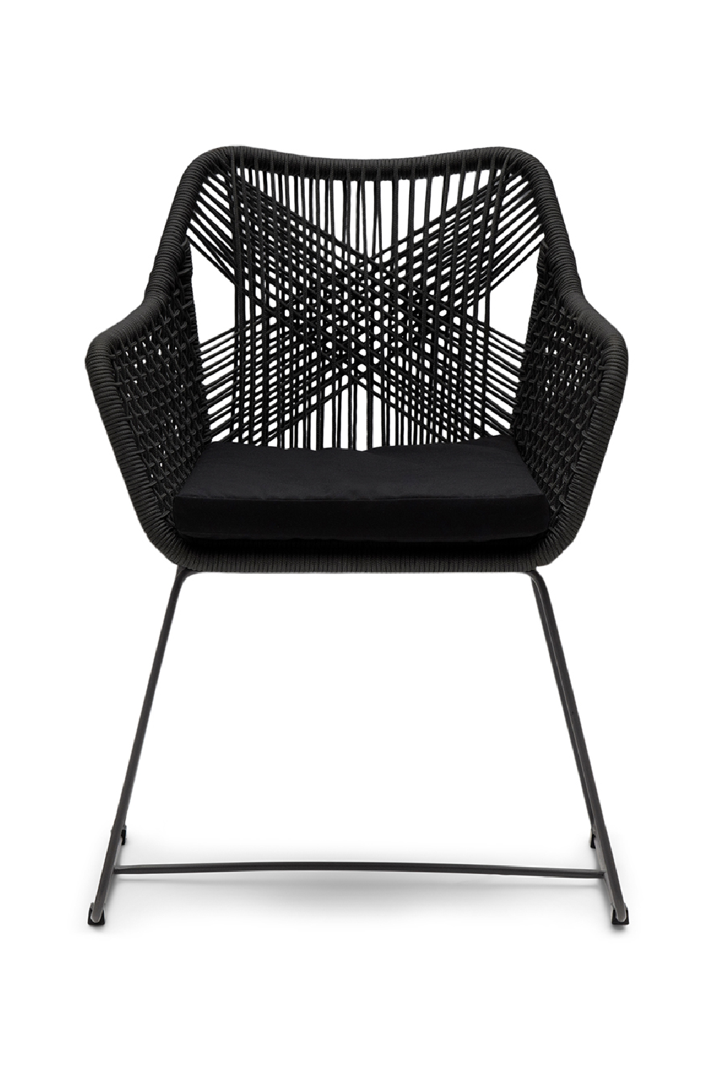 Black Rope Outdoor Dining Armchair | Rivièra Maison Puerto Rico | Oroatrade.com