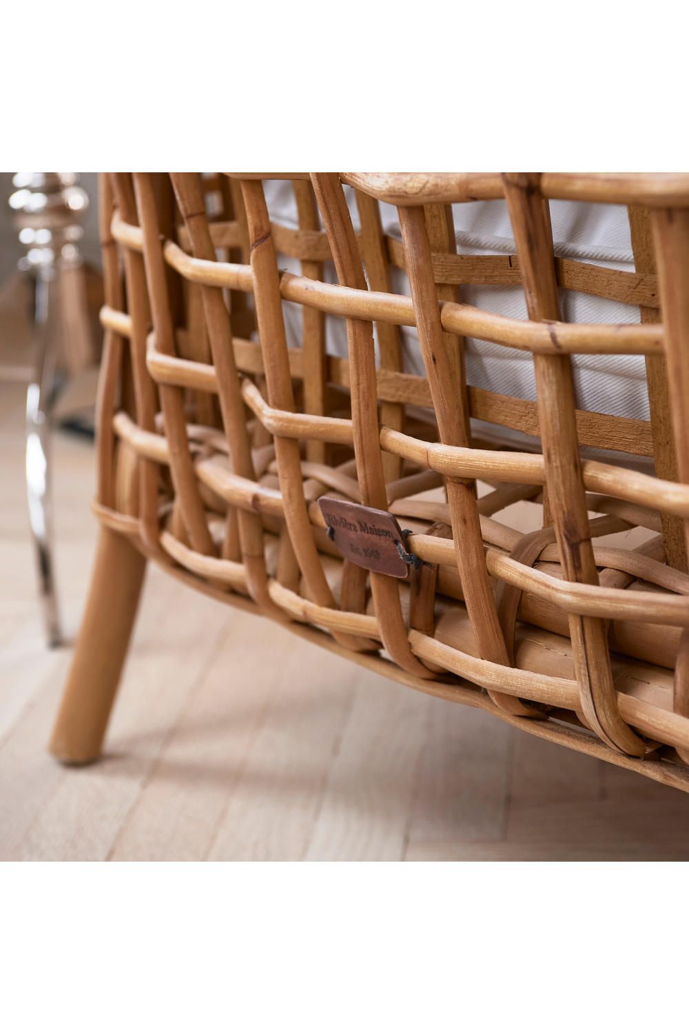 Cushioned Rattan Lounge Armchair | Rivièra Maison Baya | Dutchfurniture.com