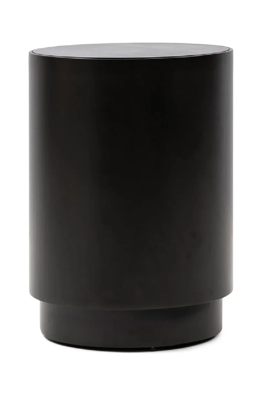 Black Wood Cylindrical End Table | Rivièra Maison Hollywood Hills | Dutchfurniture.com