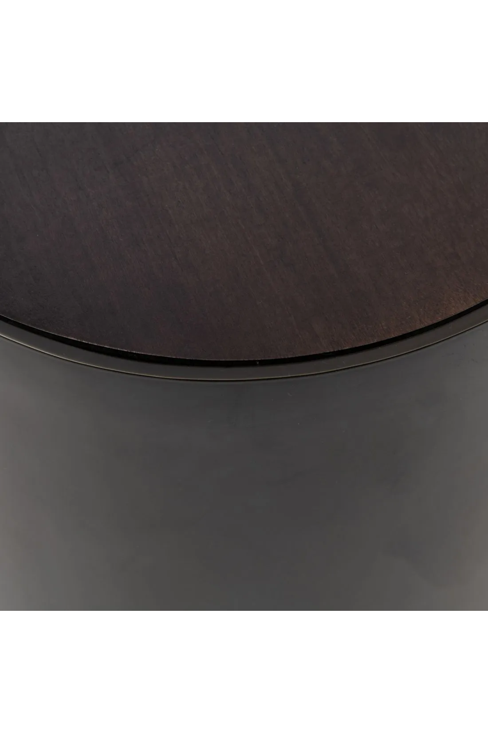 Black Wood Cylindrical End Table | Rivièra Maison Hollywood Hills | Dutchfurniture.com