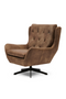 Leather Swivel Armchair | Rivièra Maison The Statesman | Dutchfurniture.com