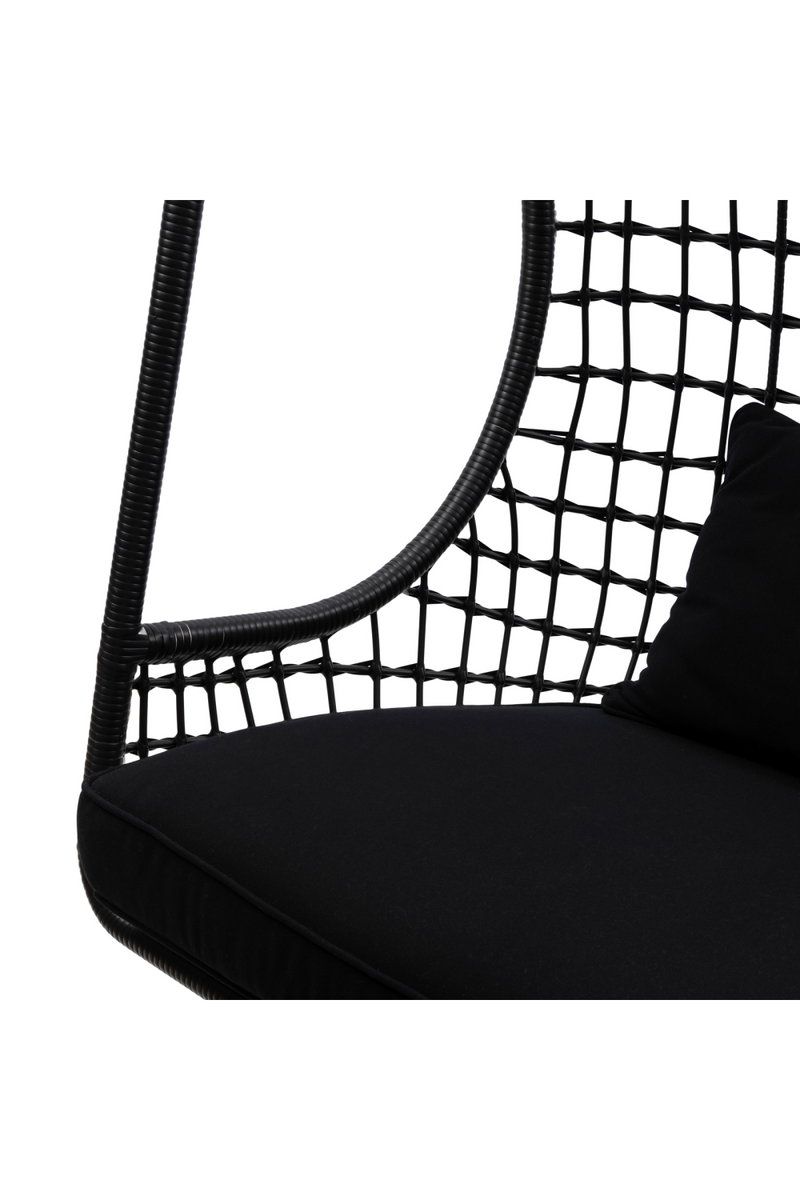 Black Cushioned Outdoor Hanging Chair | Rivièra Maison Classic | DutchFurniture.com