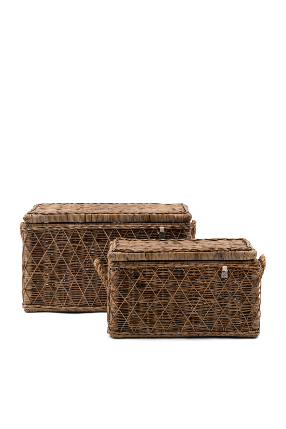 Handwoven Rattan Storage Boxes (2) | Rivièra Maison Nusa Dua | Dutchfurniture.com