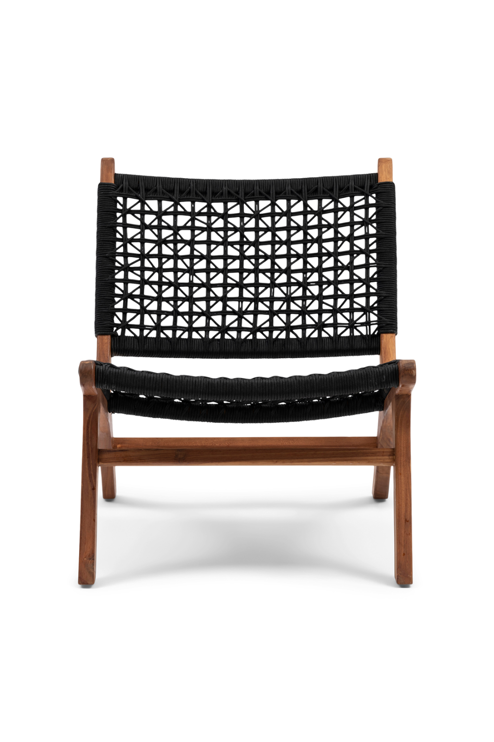 Black Rope Outdoor Lounge Chair | Rivièra Maison El Nido | DutchFurniture.com