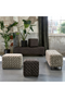 Square Black Leather Footstool | Rivièra Maison Room 48 | Dutchfurniture.com