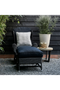 Black Wicker Outdoor Wing Chair | Rivièra Maison Nicolas | Dutchfurniture.com