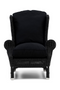 Black Wicker Outdoor Wing Chair | Rivièra Maison Nicolas | Dutchfurniture.com