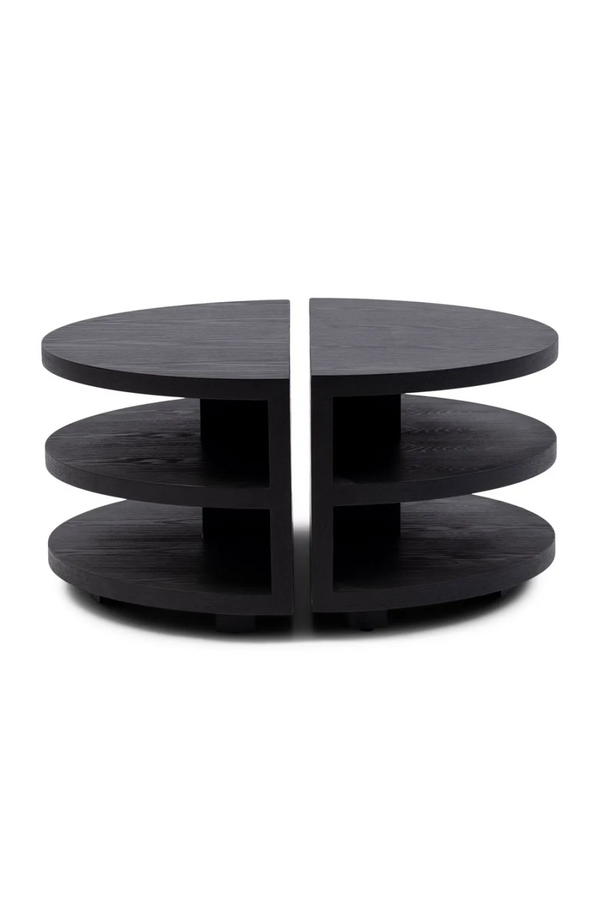Black Semi-Circular Coffee Tables (2) | Rivièra Maison Savannah | Dutchfurniture.com