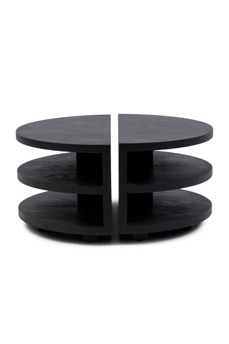 Black Semi-Circular Coffee Tables (2) | Rivièra Maison Savannah | Dutchfurniture.com