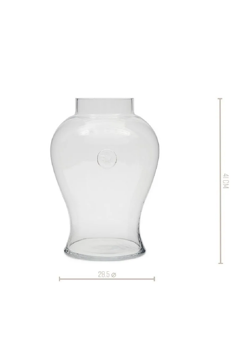 Handmade Clear Glass Vase | Rivièra Maison Aphrodite | Dutchfurniture.com
