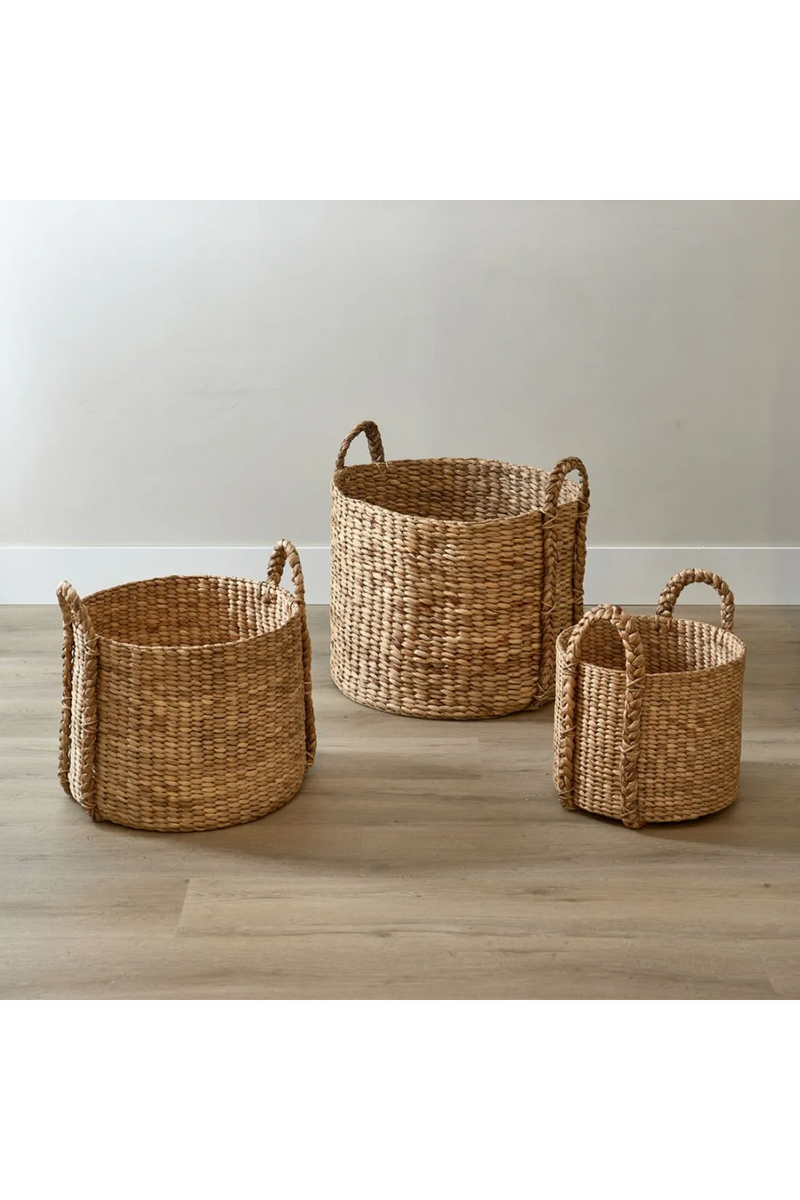 Natural Water Hyacinth Baskets (3) | Rivièra Maison San Blas | Dutchfurniture.com