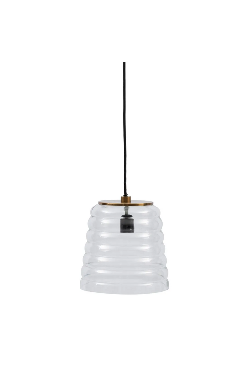 Clear Glass Wavy Hanging Lamp | Rivièra Maison Menaggio | Dutchfurniture.com