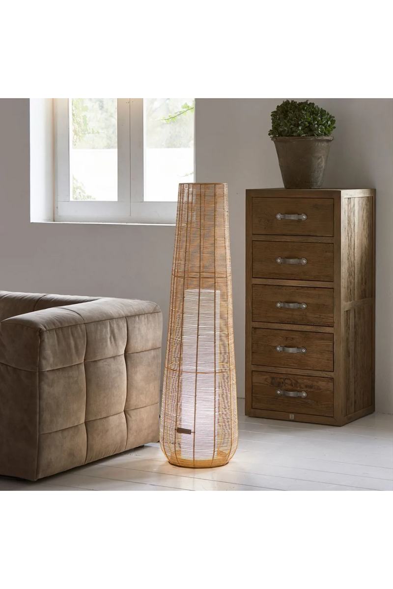 Tapered Rattan Floor Lamp | Rivièra Maison Cala | Dutchfurniture.com