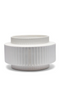 White Ribbed Porcelain Planter | Rivièra Maison Aelous | Dutchfurniture.com