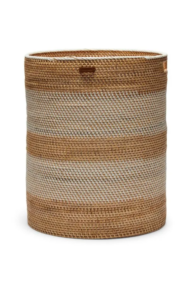 Hand-Woven Rattan Cylindrical Basket | Rivièra Maison Crystal Bay | Dutchfurniture.com