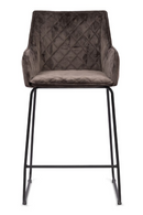 Quilted Velvet Counter Stool | Rivièra Maison Frisco Drive | Dutchfurniture.com