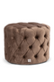 Round Tufted Velvet Footstool | Rivièra Maison Opera | Dutchfurniture.com