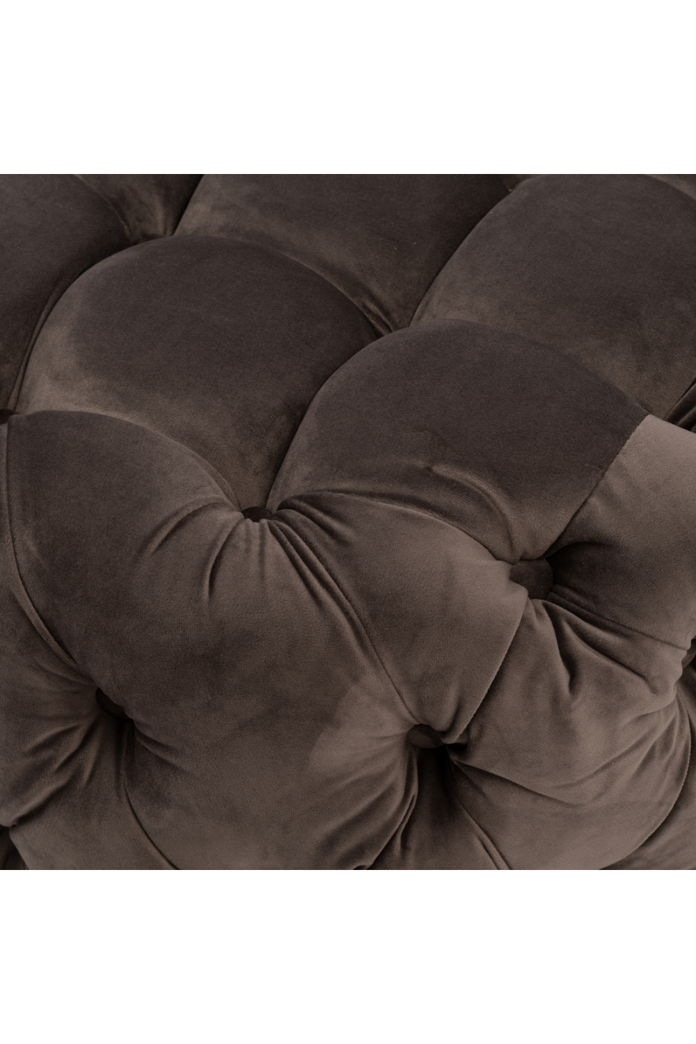 Round Tufted Velvet Footstool | Rivièra Maison Opera | Dutchfurniture.com