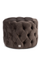 Round Tufted Velvet Footstool | Rivièra Maison Opera | Dutchfurniture.com