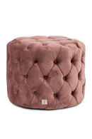 Round Tufted Velvet Footstool | Rivièra Maison Opera | Dutchfurniture.com