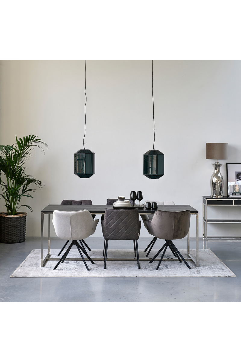 Velvet dining deals armchair