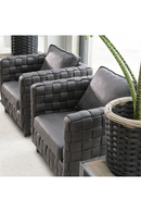 Black Braided Leather Armchair | Rivièra Maison Room 48 | Dutchfurniture.com