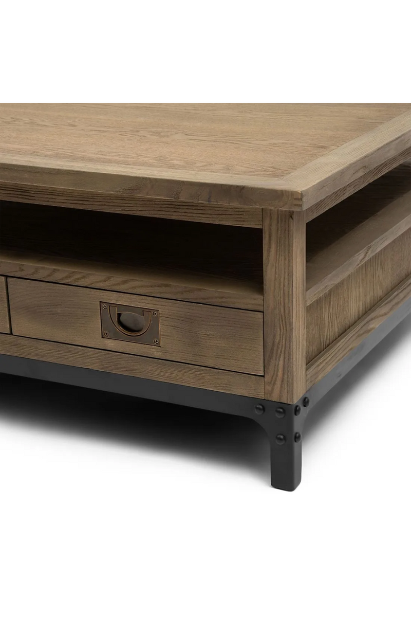 Wooden 4-Drawer Coffee Table | Rivièra Maison The Hoxton | Dutchfurniture.com
