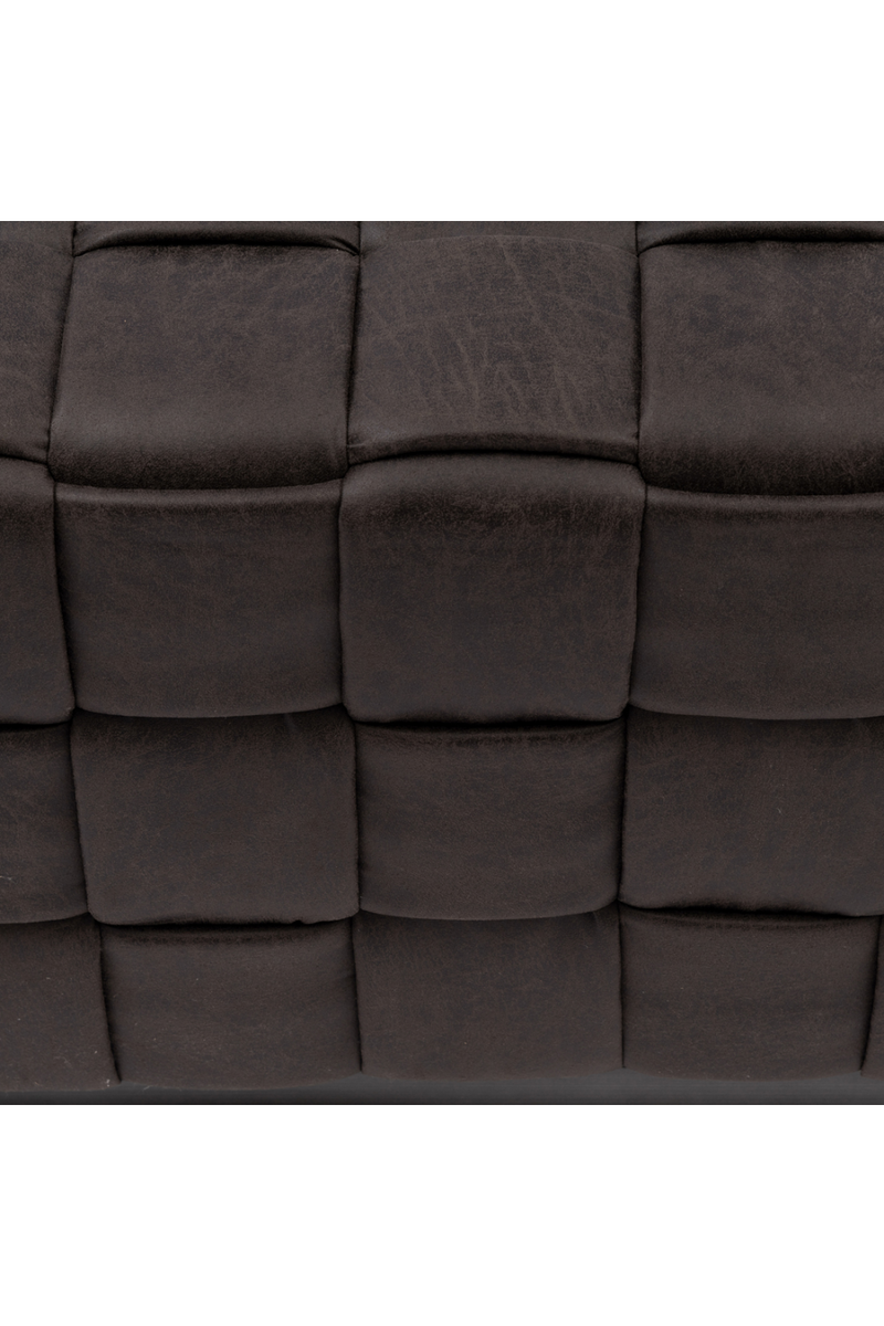 Braided Leather Footstool XL | Rivièra Maison Room 48 | DutchFurniture.com