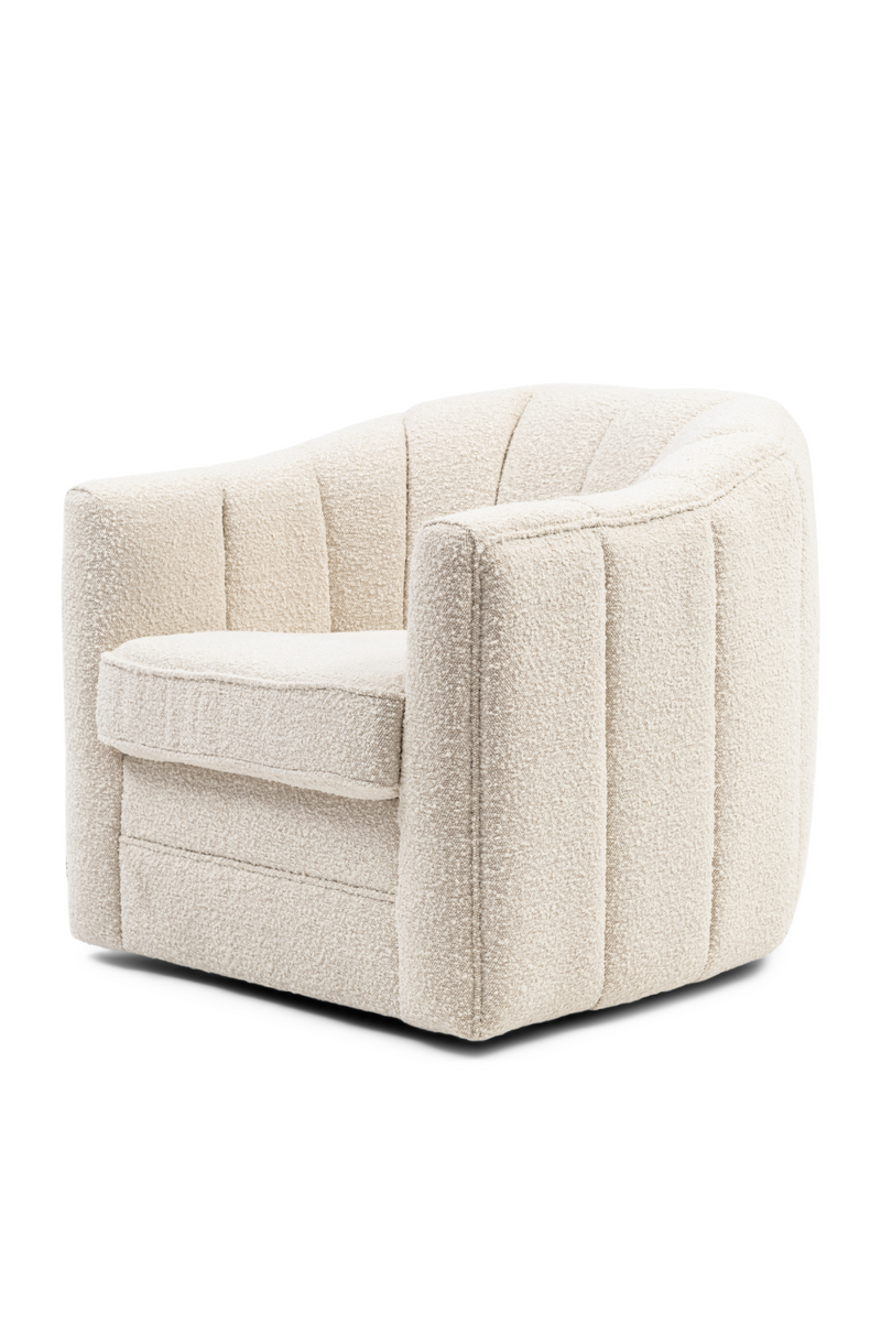 Boucle Upholstered Swivel Armchair | Rivièra Maison St. Lewis | Dutchfurniture.com