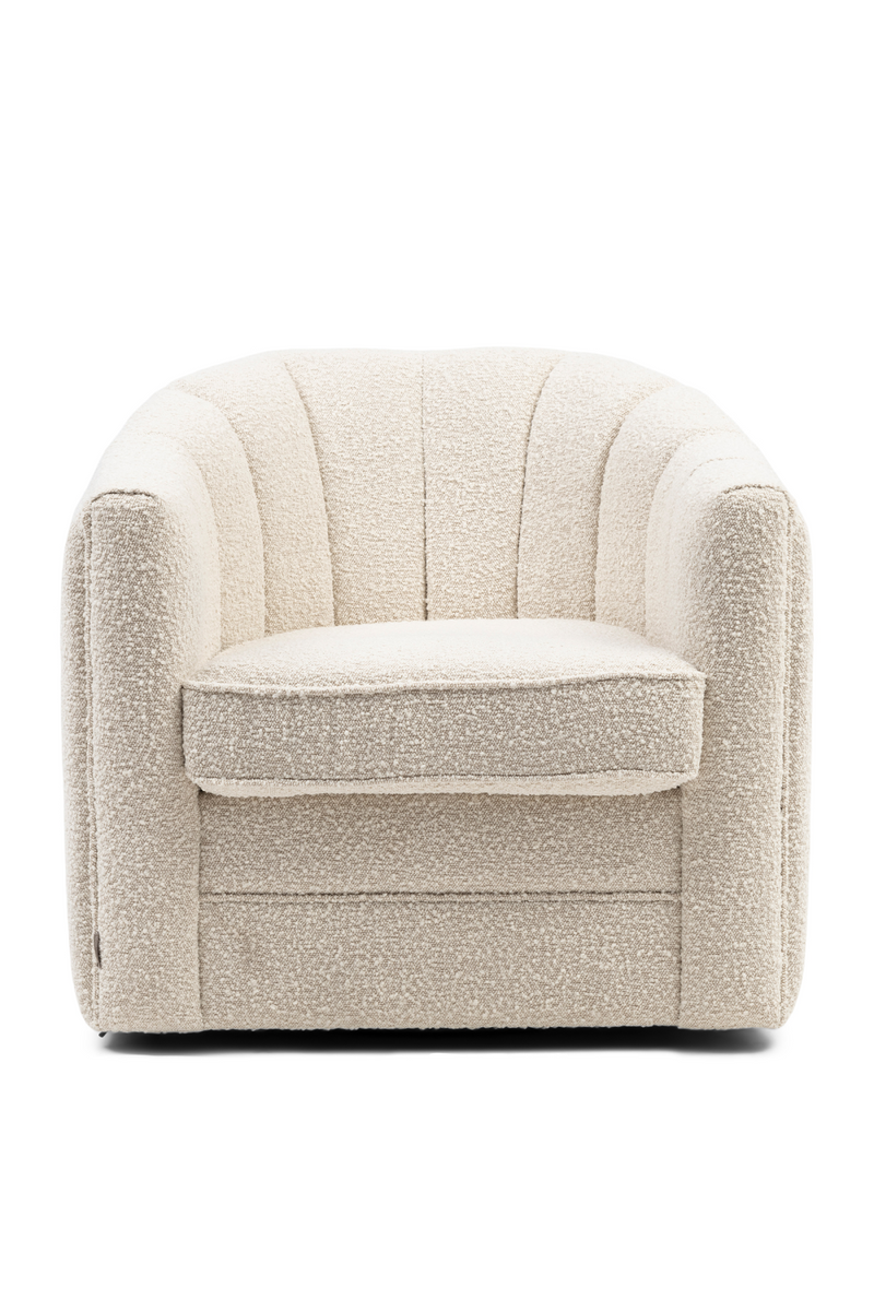 Boucle Upholstered Swivel Armchair | Rivièra Maison St. Lewis | Dutchfurniture.com