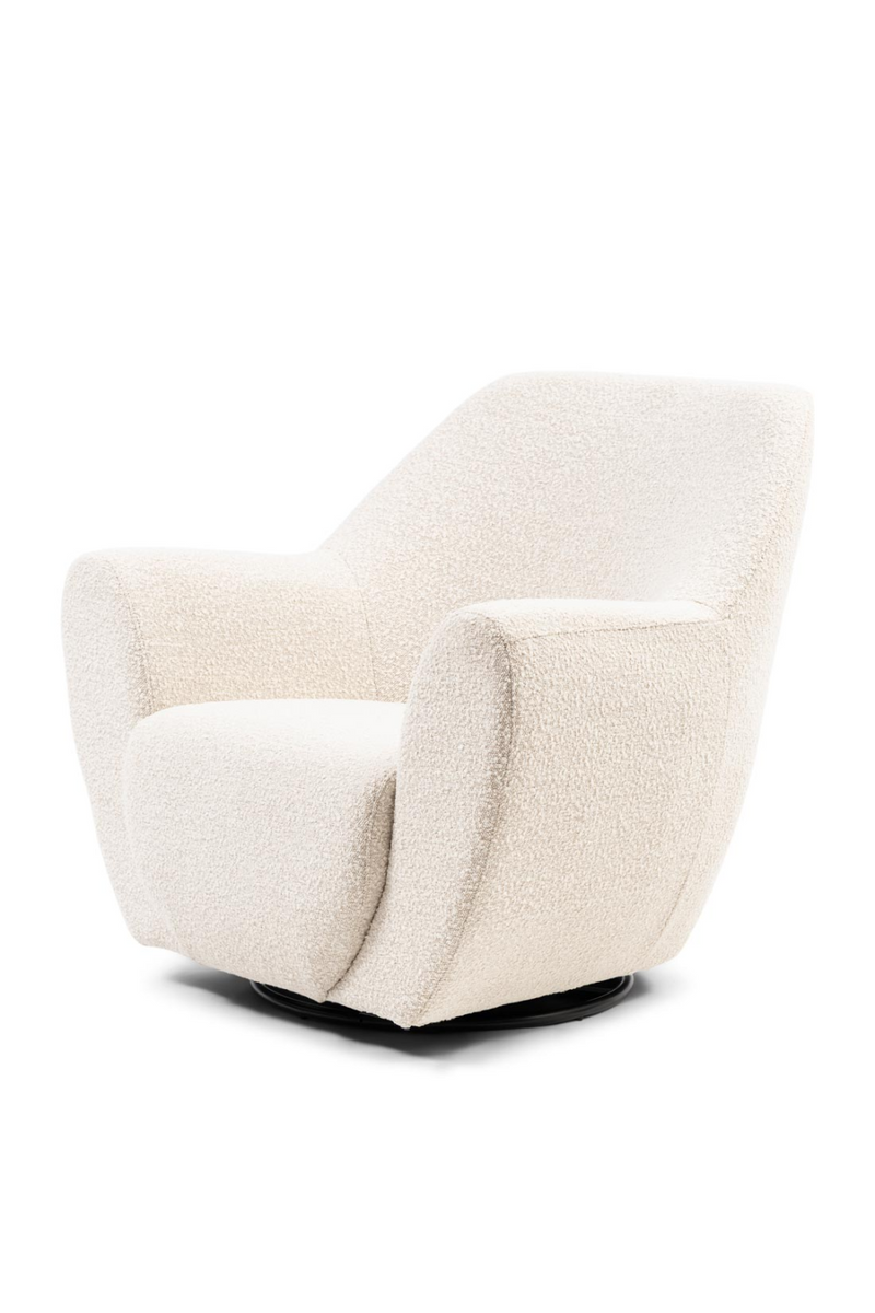 Bouclé Upholstered Swivel Chair | Rivièra Maison The Jill | Dutchfurniture.com