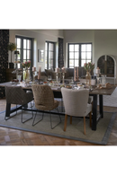 Hexagon-Pattern Linen Dining Chair | Rivièra Maison Louise | Dutchfurniture.com