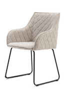 Quilted Dining Armchair | Rivièra Maison Frisco Drive | Dutchfurniture.com