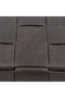 Black Woven Leather Footstool | Rivièra Maison Room 48 | Dutchfurniture.com