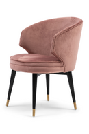 Round Velvet Dining Chair | Rivièra Maison Isola Di Capri | Dutchfurniture.com