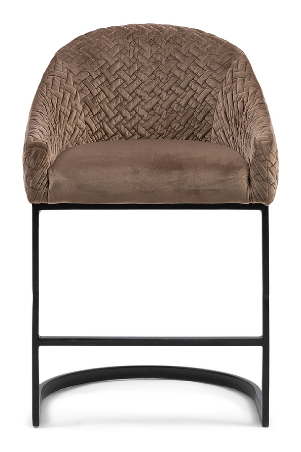 Velvet Cantilevered Counter Chair | Rivièra Maison Lincoln | DutchFurniture.com 
