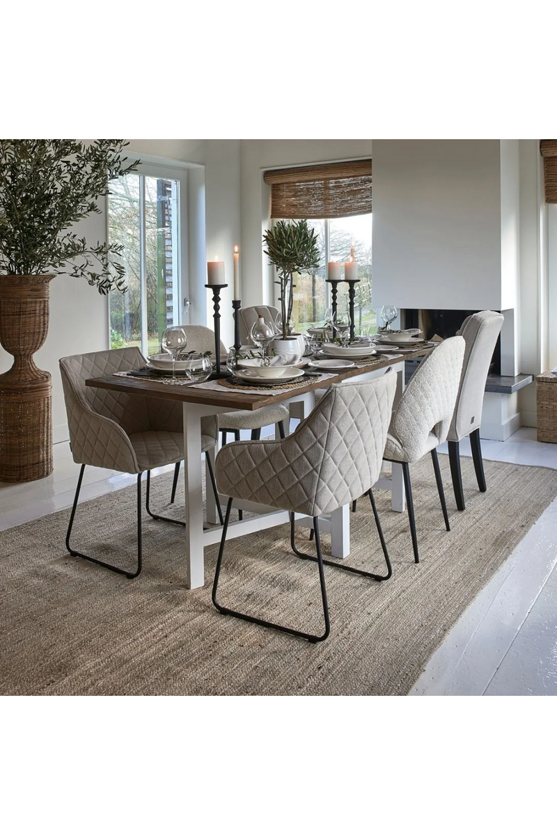 Striped Linen Dining Chair | Rivièra Maison The Jade | Dutchfurniture.com