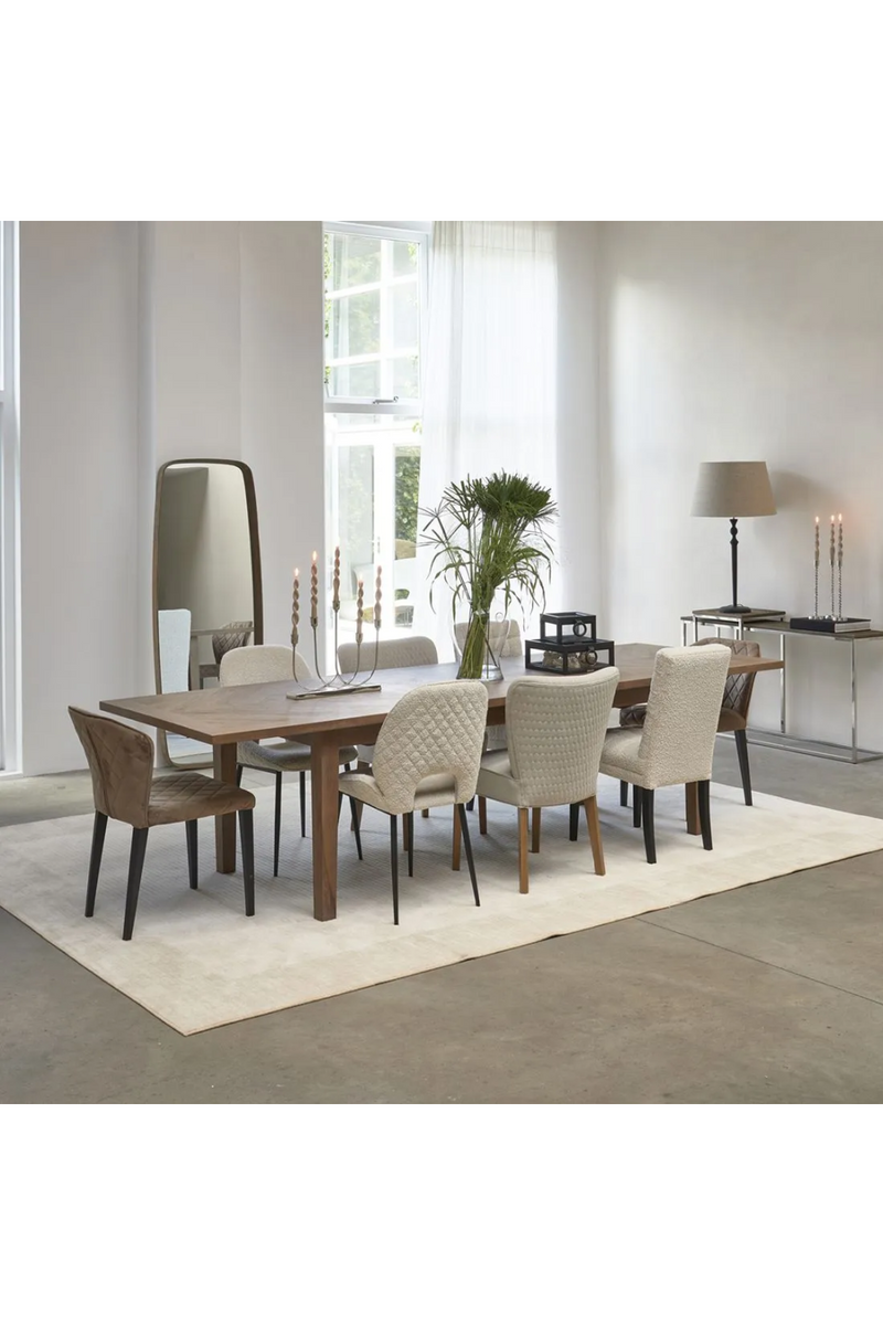 White Bouclé Dining Chair | Rivièra Maison Clement | Dutchfurniture.com