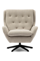 Linen Retro Swivel Armchair | Rivièra Maison The Statesman | Dutchfurniture.com