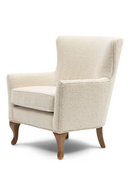 White Bouclè Wing Chair | Rivièra Maison Cavendish | Dutchfurniture.com