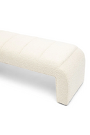 White Bouclé Dining Bench | Rivièra Maison Brera | Dutchfurniture.com