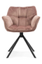 Pink Velvet Swivel Dining Chair | Rivièra Maison Carnaby | Dutchfurniture.com