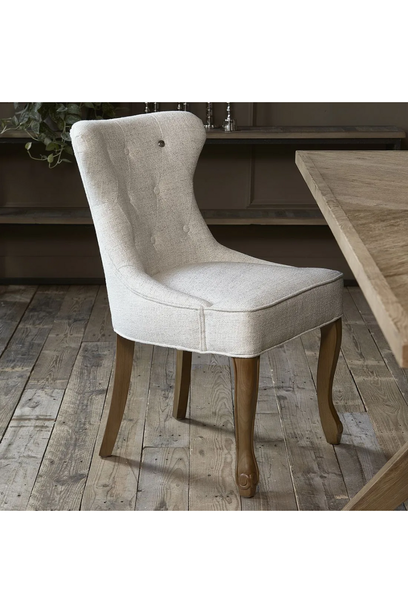White Tweed Tufted Dining Chair Riviera Maison Dutch Furniture DUTCHFURNITURE.COM