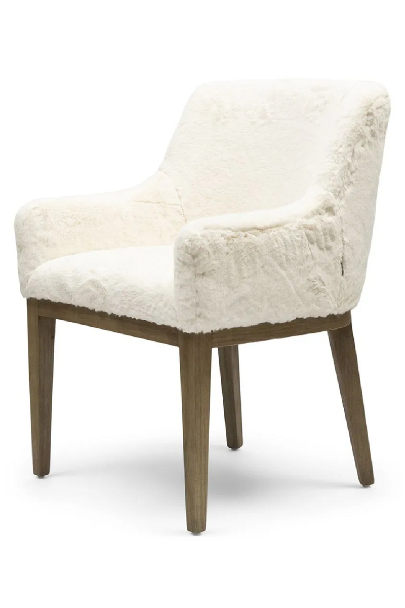 White Fur Dining Chair | Rivièra Maison Whistler | Dutchfurniture.com