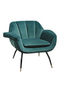 Velvet Channeled Lounge Chair | Versmissen Abbey | Dutchfurniture.com