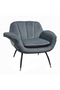 Velvet Channeled Lounge Chair | Versmissen Abbey | Dutchfurniture.com