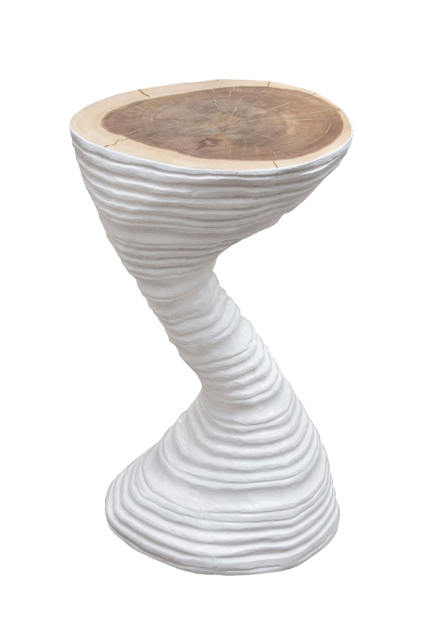 White Wooden Accent Table | Versmissen Twirl | Dutchfurniture.com