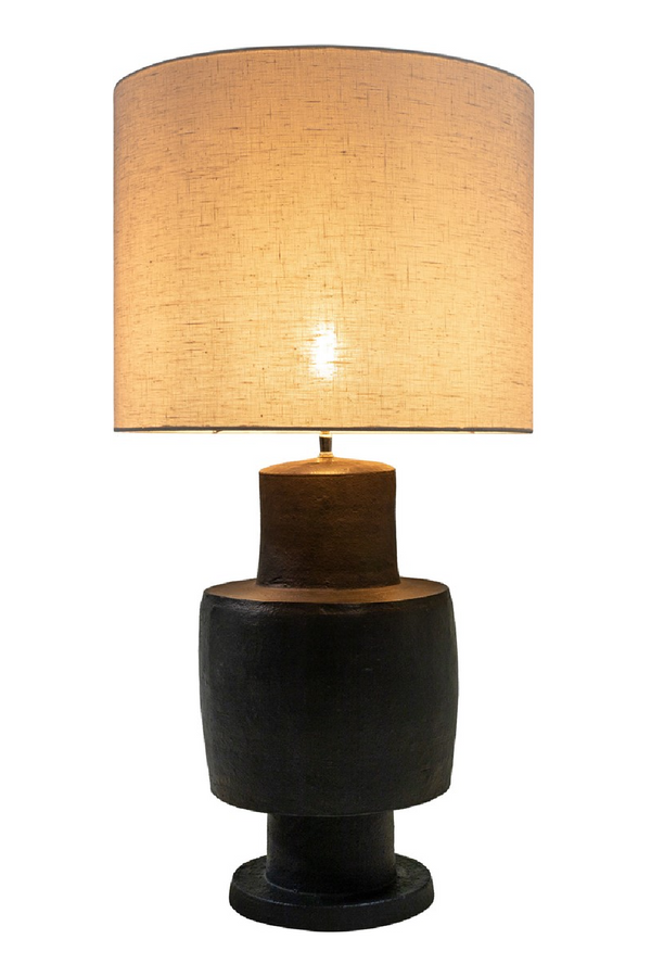 Terracotta Drum Table Lamp | Versmissen Blacky | Dutchfurniture.com