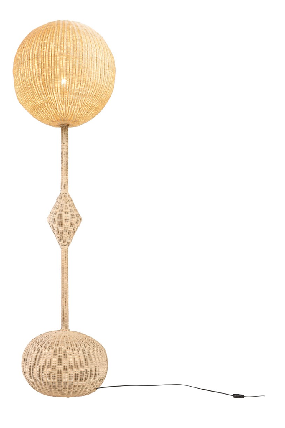 Modern Rattan Floor Lamp | Versmissen Chup | Dutchfurniture.com