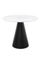 White Marble Pedestal Coffee Table | Versmissen Cone | Dutchfurniture.com